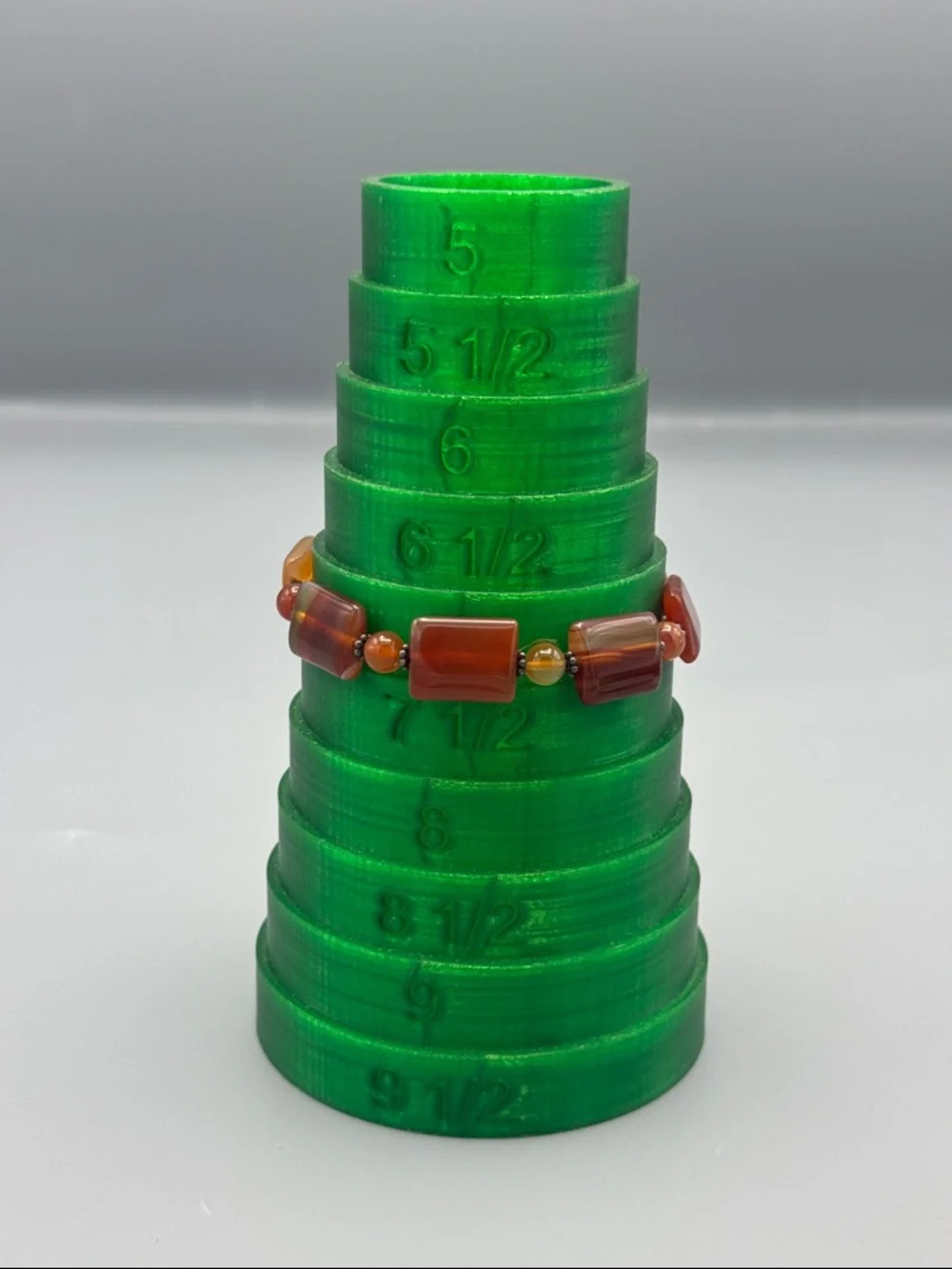 Chunky Carnelian Beaded Bracelet